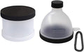 Protein Supplement Funnel Powder Tablet Container Storage Subdivision 2 Pack