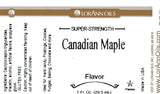 Canadian Maple Flavoring - Super Strength Flavor 1 oz., 16 oz., 1 Gallon, 5 Gallons - Ships Free Within Canada on Orders Above CAD $199
