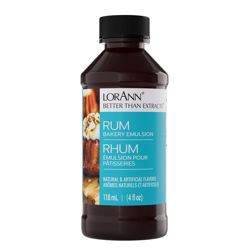 Fun Foods Canada Rum Bakery Emulsion - 4 oz. - 16 oz. - 1 Gallon - 5 Gallons - Bakery Emulsions Canada - Ships Free Within Canada on Orders Above CAD $199