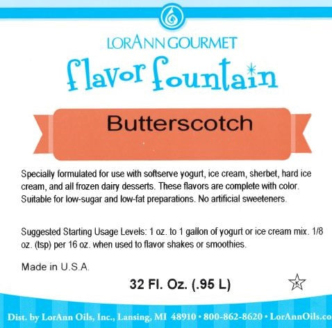 Fun Foods Canada Butterscotch Flavor - 4 oz. - 32 oz. - Ice Cream and Beverage Flavors - LorAnn Oils - Canadian Distribution - Ships Free Within Canada on Orders Above CAD $199 – view 3