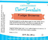 Fudge Brownie Chocolate Flavor Fountain - 4 oz. - 32 oz. - Ice Cream and Beverage Flavors - LorAnn Oils - Canadian Distribution - Ships Free Within Canada on Orders Above CAD $199