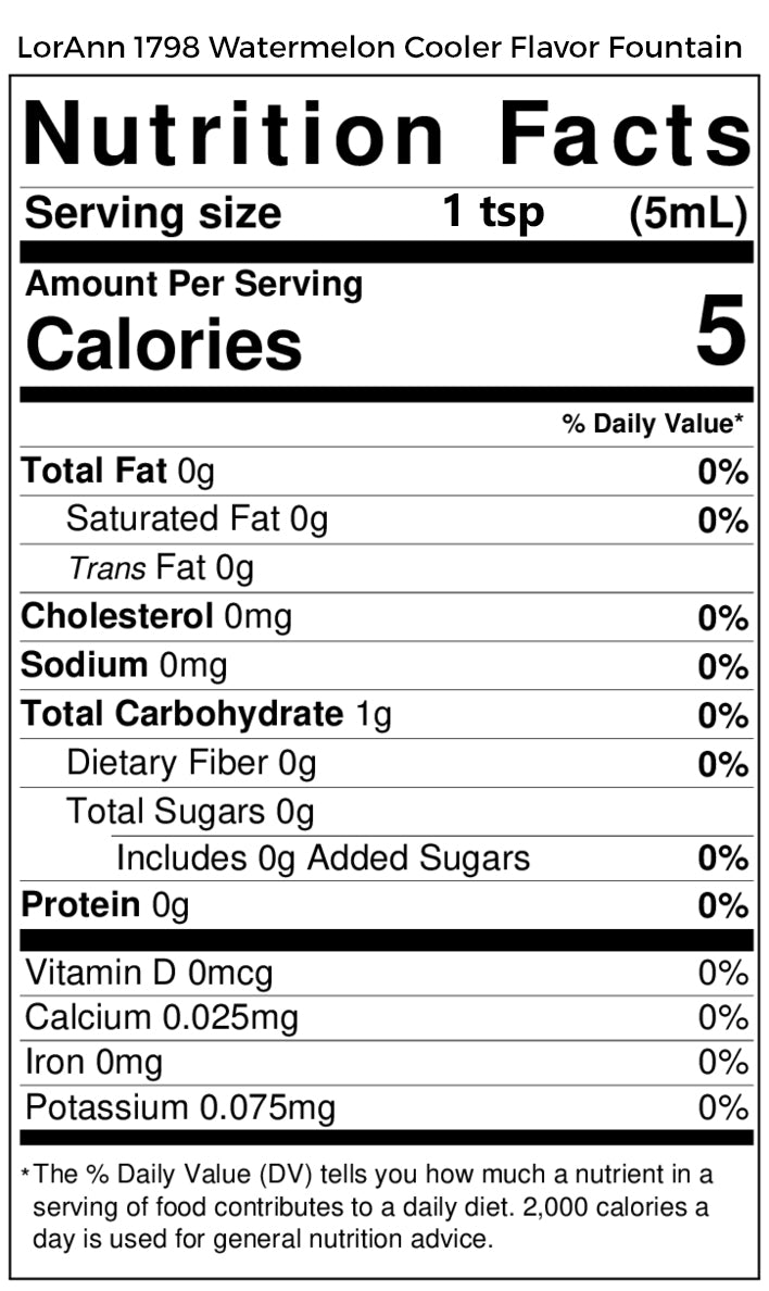 Fun Foods Canada Watermelon Cooler Flavor - 4 oz. - 32 oz. - Ice Cream and Beverage Flavors - LorAnn Oils - Canadian Distribution - Ships Free Within Canada on Orders Above CAD $199 – view 4