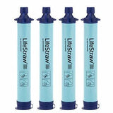 LifeStraw Personal Water Filter for Hiking, Camping, Travel, and Emergency Preparedness (4 Piece)