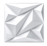 Art3dwallpanels PVC 3D Wall Panel Diamond for Interior Wall Décor in Black, 19.7" x 19.7" Wall Decor PVC Panel, 3D Textured Wall Panels, Pack of 12 Tiles