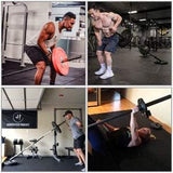 WADEO Barbell Landmine Attachments, T Bar Row Attachments with 360° Swivel, Fits 2'' Olympic Bars, Landmine Exercise Equipment for Back Exercises and Strength Training, Easy to Install