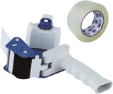 PERFECTAPE Heavy Duty Packing Tape Dispenser for 2" Width Tape, Holds Up To 200M Length Roll, Semi-Automatic Operation, Includes 1 Roll of 1.88" x 50M Tape, Part Number DISP