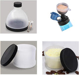 Protein Supplement Funnel Powder Tablet Container Storage Subdivision 2 Pack