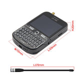 LILYGO T-Deck Plus ESP32-S3 915Mhz LORA-89 SX1262 Ulbox GPS 2.8-inch Display TTGO Development Board Black Keyboard External Antenna Strap ABS Shell