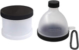 Protein Supplement Funnel Powder Tablet Container Storage Subdivision 2 Pack