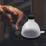 Protein Supplement Funnel Powder Tablet Container Storage Subdivision 2 Pack