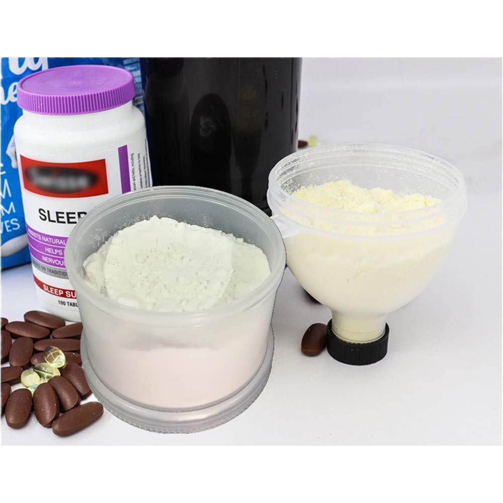 Protein Supplement Funnel Powder Tablet Container Storage Subdivision 2 Pack – view 11