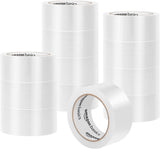 Amazon Basics Strong Plastic Adhesive Packaging Tape for Shipping, Moving and Storage, Clear, Low Odor, 1.88 in x 54.6 yds, 12-Pack