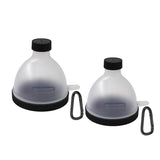 Protein Supplement Funnel Powder Tablet Container Storage Subdivision 2 Pack