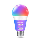 Govee Smart Bulbs, A19 LED Light Bulb, 800 Lumen, E26 Base, 4 Packs | Works with Matter Alexa & Google Assistant, RGBWW Color Changing Light Bulb, Music Sync, WiFi & Bluetooth Connection