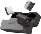 DJI Mic Mini 2S (2 TX + 1 RX + Charging Case), AI Noise Canceling | Bluetooth Microphone, 28h Internal Storage, 32-bit Float Internal Recording, Lightweight & Compact, 40h Battery