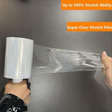 CHUANGSEED 4-Pack Industrial Mini Clear Stretch Wrap Film 80 Gauge 5.1" 1000ft for Pallet Wrap, Durable Self-Adhering Packing, Moving, Packaging, Heavy Duty Shrink Film