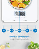 RENPHO Smart Food Scale with Nutritional Calculator, Bluetooth App, 11lbs | Digital Nutrition Scale with Calorie Tracker for Weight Loss & Cooking, Grams and Ounces, Nutrients Tracking, White
