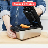 Fullstar Pro Original - Vegetable Chopper, Cutter & Spiralizer - 4 Blades | Onion, Salad & Veggie Dicer - Fast Food Prep Kitchen Gadgets & Cooking Gifts (4-in-1, White)