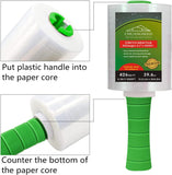 CHUANGSEED 4-Pack Industrial Mini Clear Stretch Wrap Film 80 Gauge 5.1" 1000ft for Pallet Wrap, Durable Self-Adhering Packing, Moving, Packaging, Heavy Duty Shrink Film