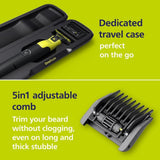 Philips OneBlade 360 Pro, Wet & Dry, Trim, Edge & Shave with the 14 lengths Precision Comb, QP6542/15