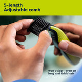 Philips OneBlade 360 Pro, Wet & Dry, Trim, Edge & Shave with the 14 lengths Precision Comb, QP6542/15