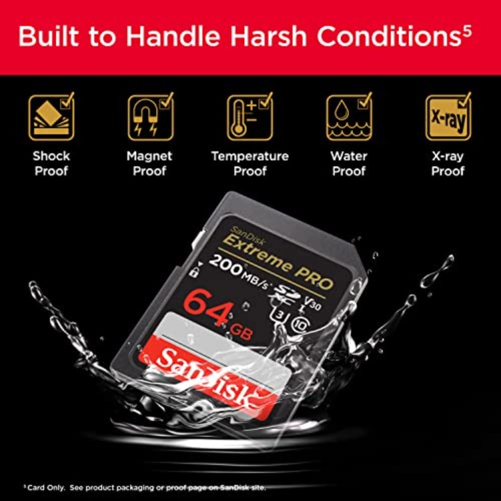 SanDisk 128GB Extreme PRO SDXC UHS-I Memory Card - C10, U3, V30, 4K UHD, SD Card - SDSDXXD-128G-GN4IN – view 10