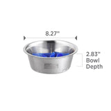 Outward Hound Fun Feeder Slo Bowl, Flower Pattern, Purple, Large, 11.8" | Slows Fast Eaters, Can Aid Digestion, Holds 4 Cups Dry or Wet Food, Non-Slip Base, Easy Clean, No BPA, Medium to Large Dogs