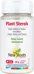 New Roots Herbal Plant Sterols Supplement Powder, 80 g, 66 Servings | Plant Sterol Powder, Cholesterol Support, Blends Into Meals, No Non-Medicinal Ingredients, 1.2g per 1/2 tsp, Canada-Made