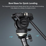 SmallRig FreeBlazer 73" Video Tripod for Vertical/Horizontal Shooting, Monopod Conversion, Rotatable QR Plate, for Camcorder, Mirrorless, DSLR, with Carry Bag, Load up to 11 lbs/5 kg - 4307