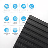 Art3d Slat Wall Panel, 3D Fluted Textured Panel 12-Tile 19.7 x 19.7in. - Black