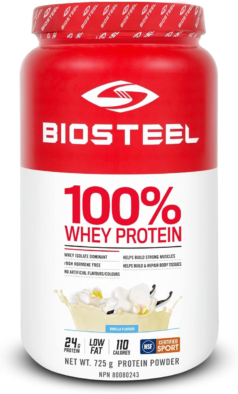 BioSteel 100% Whey Protein Powder, rBGH Hormone Free and Non-GMO Post Workout Formula, Vanilla, 25 Servings 🍁 All In One Marketplace Canada – view 4