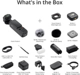 DJI Osmo Pocket 4 Creator Combo, Pocket Gimbal Vlog Camera | 1″ CMOS & 4K/240fps, 2× Lossless Zoom, 107GB Built-in Storage, Mic 3 Transmitter, Fill Light, Osmo Mini Tripod