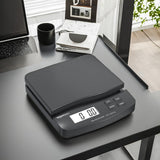 Amazon Basics Digital Postal Table Top Scale with AC Adapter, Counting Function - 65 Pound Capacity, 0.1 Ounce Readability