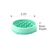 Outward Hound Fun Feeder Slo Bowl, Flower Pattern, Purple, Large, 11.8" | Slows Fast Eaters, Can Aid Digestion, Holds 4 Cups Dry or Wet Food, Non-Slip Base, Easy Clean, No BPA, Medium to Large Dogs