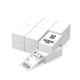 MUNBYN 4x6 Direct Thermal Fanfold Shipping Labels 500 Pics for Address Mailing Postage USPS UPS FedEx Amazon Ebay Shipping Labels, Commercial Grade