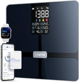 RENPHO Body Fat Scale, Smart Scale for Body Weight, BMI Digital Bathroom Weight Scale, Body Measurements with Smartphone App sync with Bluetooth, 400 lbs - Black, Elis 1 | BMI Digital Bathroom Weight Scale, Body Measurements with Smartphone App sync with