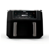 Ninja DualZone Air Fryer, 8 Qt/7.6L, 6-in-1, Grey, DZ801C | Air fry, broil, roast, bake, reheat, dehydrate, 2x4 Qt/3.8L zones, Smart Finish, Match Cook