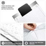 Metronic White Bubble Mailers 6x10 Inch 100 PC Self-Seal Bubble Mailer | Usable Size 6x9" Thick Padded Envelopes Cushion Mailing Padded Envelope Waterproof Shipping Bags for Makeup Jewelry, Supplies