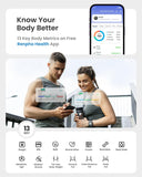 RENPHO Body Fat Scale, Smart Scale for Body Weight, BMI Digital Bathroom Weight Scale, Body Measurements with Smartphone App sync with Bluetooth, 400 lbs - Black, Elis 1 | BMI Digital Bathroom Weight Scale, Body Measurements with Smartphone App sync with
