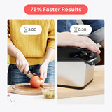 Fullstar Pro Original - Vegetable Chopper, Cutter & Spiralizer - 4 Blades | Onion, Salad & Veggie Dicer - Fast Food Prep Kitchen Gadgets & Cooking Gifts (4-in-1, White)