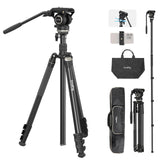 SmallRig FreeBlazer 73" Video Tripod for Vertical/Horizontal Shooting, Monopod Conversion, Rotatable QR Plate, for Camcorder, Mirrorless, DSLR, with Carry Bag, Load up to 11 lbs/5 kg - 4307
