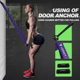LEEKEY Resistance Bands, Exercise Bands Pull Up Assist Bands - Workout Bands Set - Mobility Band Powerlifting Bands for Men and Women Fitness Training, Physical Therapy,Home Workouts