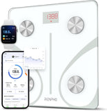 RENPHO Body Fat Scale, Smart Scale for Body Weight, BMI Digital Bathroom Weight Scale, Body Measurements with Smartphone App sync with Bluetooth, 400 lbs - Black, Elis 1 | BMI Digital Bathroom Weight Scale, Body Measurements with Smartphone App sync with