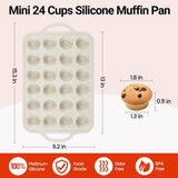 Silicone Muffin Pan, with Metal Reinforced Frame 2.8 Inch Regular Size Silicone Cupcake Pan Nonstick 12 Cups for Baking Homemade Muffins, Cupcakes, Egg Bites 2 Pack Dishwasher Safe BPA Free