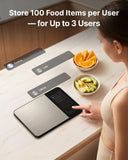 RENPHO Smart Food Scale with Nutritional Calculator, Bluetooth App, 11lbs | Digital Nutrition Scale with Calorie Tracker for Weight Loss & Cooking, Grams and Ounces, Nutrients Tracking, White