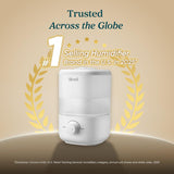 Levoit Humidifiers for Bedroom, Top Fill, Quiet, Knob Control, 360° Nozzle | Cool Mist Air Humidifier for Home, Baby Nursery & Plants, Auto Shut-off for Safety, 25H Lasting, BPA Free