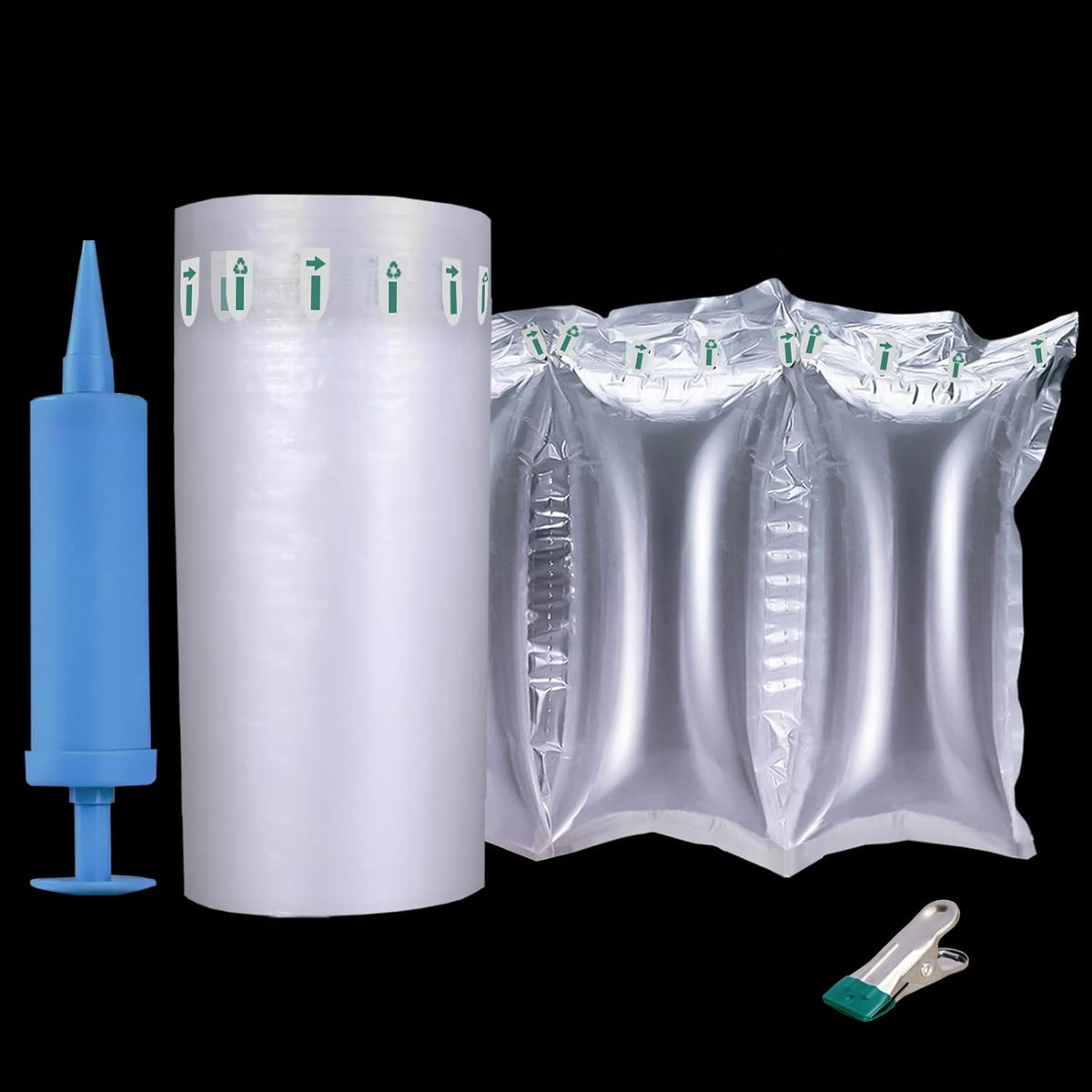 200 Count Packing Air Pillows for Shipping Supplies Box Filler Alternative to Packing Peanuts, Purse Stuffers for Size 3.54" x 7.87"，Provide Efficient Packaging Solutions for Logistics Companies