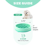 Outward Hound Fun Feeder Slo Bowl, Flower Pattern, Purple, Large, 11.8" | Slows Fast Eaters, Can Aid Digestion, Holds 4 Cups Dry or Wet Food, Non-Slip Base, Easy Clean, No BPA, Medium to Large Dogs