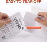 MUNBYN 4x6 Direct Thermal Fanfold Shipping Labels 500 Pics for Address Mailing Postage USPS UPS FedEx Amazon Ebay Shipping Labels, Commercial Grade