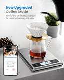 RENPHO Smart Food Scale with Nutritional Calculator, Bluetooth App, 11lbs | Digital Nutrition Scale with Calorie Tracker for Weight Loss & Cooking, Grams and Ounces, Nutrients Tracking, White